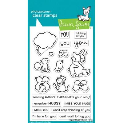 Lawn Fawn Clear Stamps - Happy Hugs